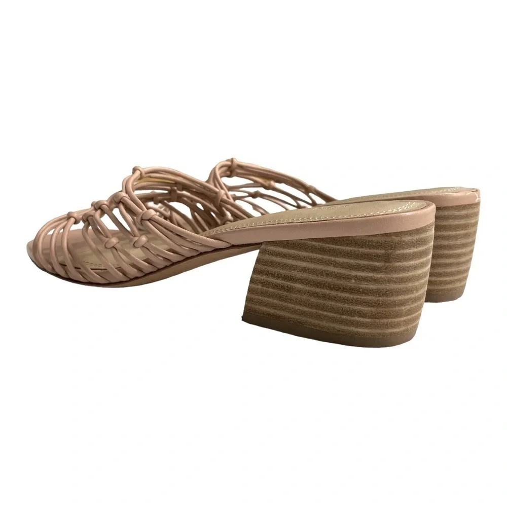 Nordstrom Signature Leandra Knotted Slide Sandal pink color size 9